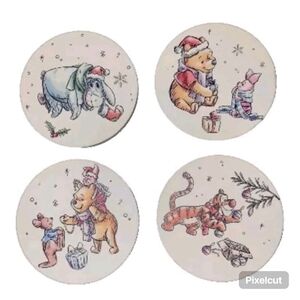 Disney Winnie the Pooh Christmas Coasters